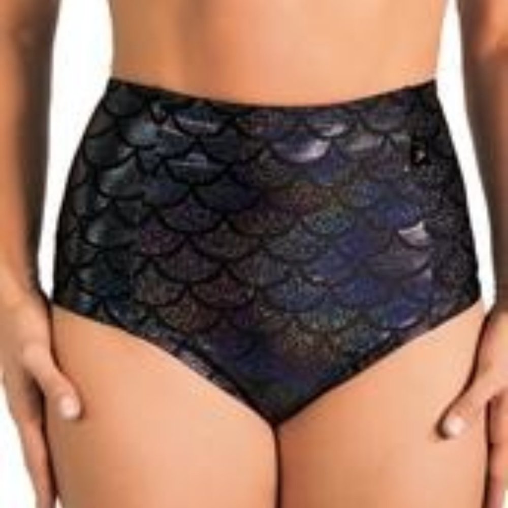 Cleo the Hurricane Mermaid High Waisted Hot Pants